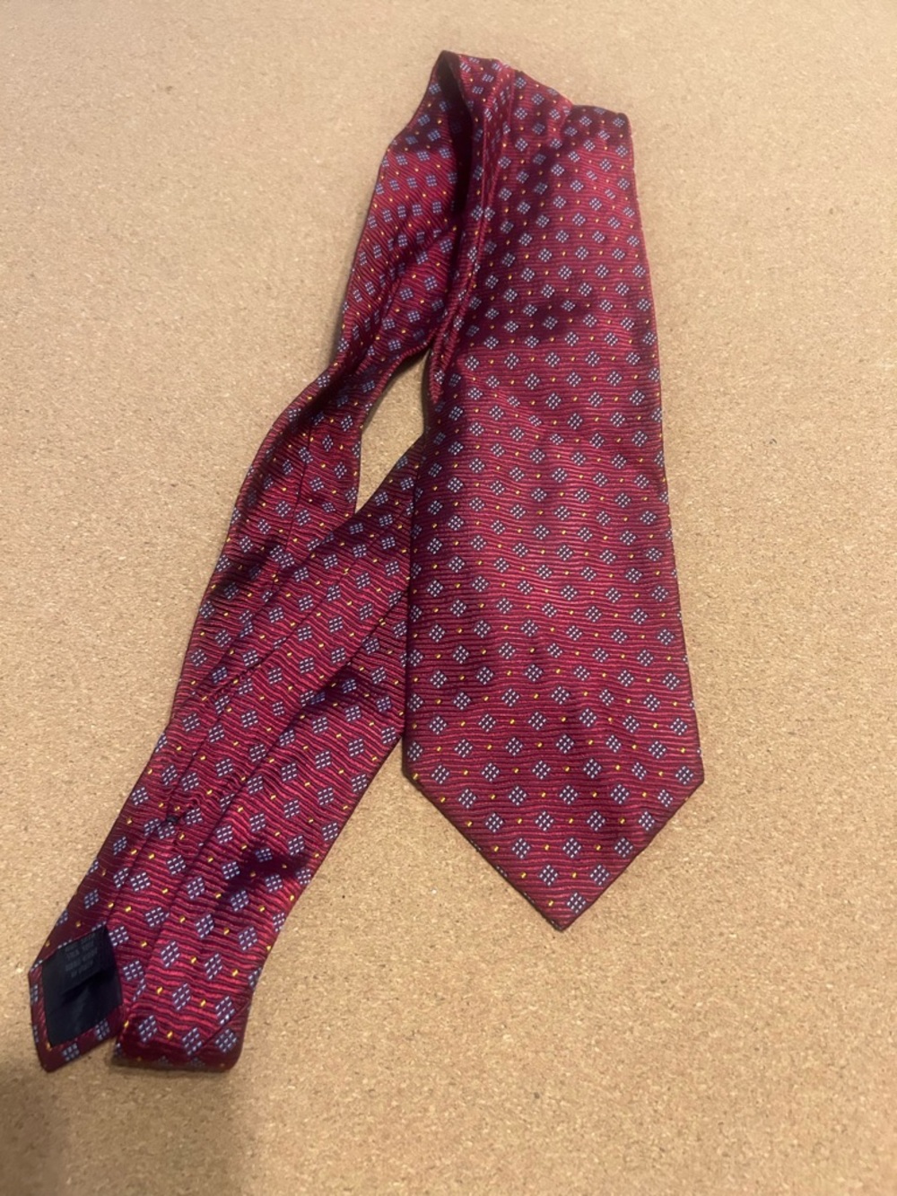 Classic Red Patterned Men's Tie